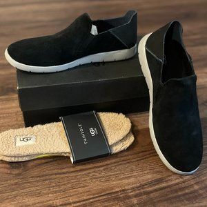 New UGG for men suede shoes, Black, Size US 8